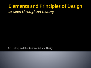 Art History & Design Basics: A Visual Presentation