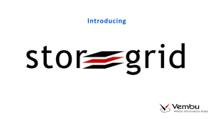 StoreGrid presentation - Artisan Infrastructure