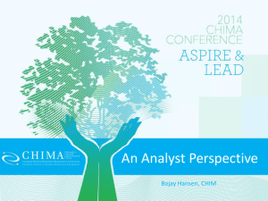 HIMs In Action: An Analyst Perspective