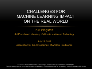 Machine learning that matters
