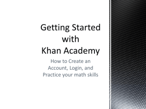 Using Khan Academy