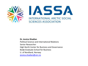 Dr. Jessica Shadian - Arctic Forum Foundation