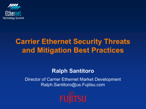 Carrier Ethernet Security Threats and Mitigation Best Practices