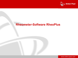 RheoPlus Rheometer Software: Features & Applications