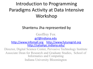 Programming Paradigms for Data-Intensive Science