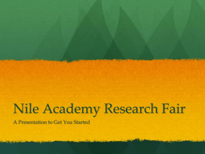 Nile Academy Research Fair