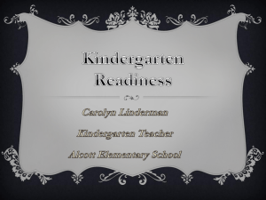 Kindergarten Readiness - Temple Beth El Child Development Center