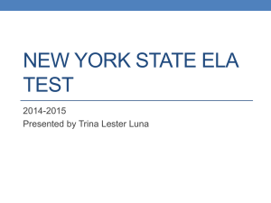 the ELA Presentation here