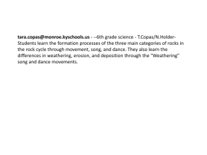 Rock cycle-songs - Monroe County Schools