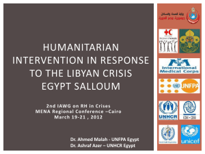 Humanitarian intervention at eastern border, egypt