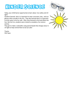 Letter Home – Sun Safety Template