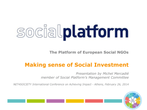 Presentation - Achieving Impact 2014