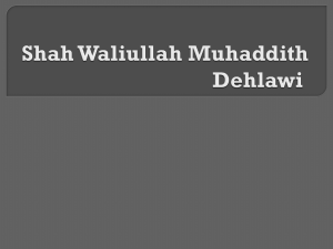 Shah Waliullah Dehlawi: Islamic Reformer & Scholar