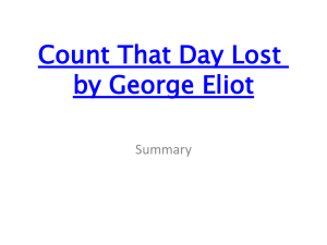 Count That Day Lost Poem Summary by George Eliot