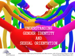 Gender Identity & Sexual Orientation: Understanding Diversity