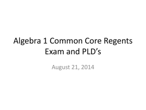 Algebra 1