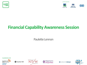 Financial Capability - Living and Learning Together