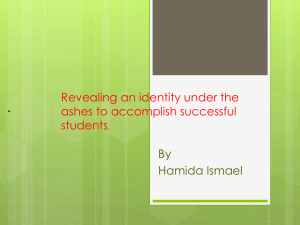 Revealing an identity under the ashes To accomplish successful