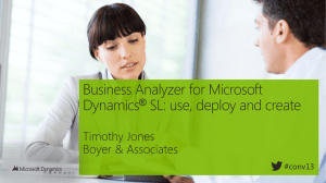 Business Analyzer: Use, Deploy & Create