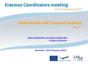 Operational and financial aspects part 1 - EACEA