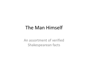 Shakespeare PowerPoint