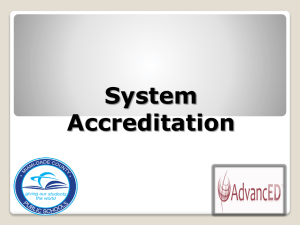 AdvancED System Accreditation: Standards & Process