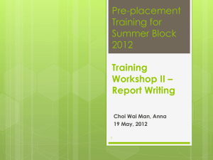 Report Writing