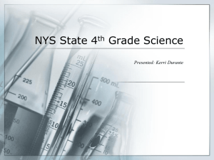 NYS State 4th Grade Science