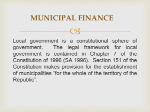 Local Government Fin..