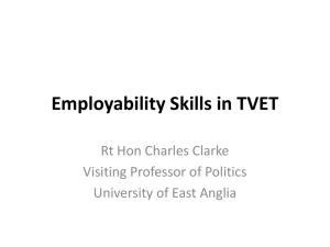 Employability Skills in TVET