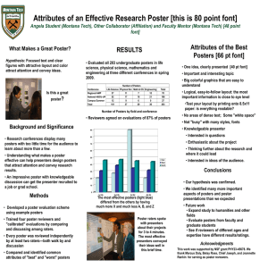 Effective Research Poster Design: Attributes & Analysis