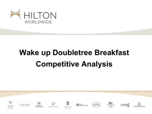 HILTON BREAKFAST BUFFET ANALYSIS