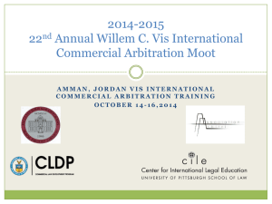Vis Moot Introduction