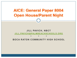 Getting to Know AICE: General Paper