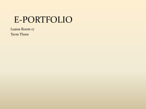 E-PORTFOLIO