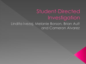 Student-Directed Investigation: Inquiry-Based Learning