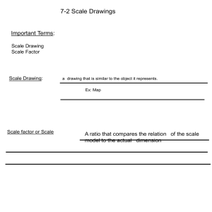 Scale Drawings & Scale Factor Worksheet