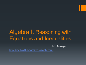 File - Algebra I