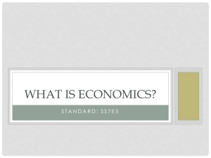 What is Economics?