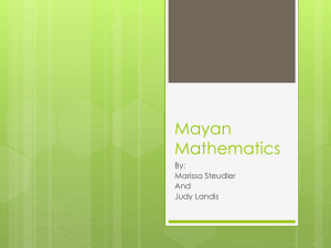 Mayan Mathematics