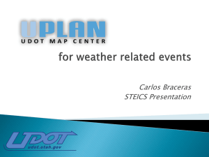 UPlan for Weather Related Events