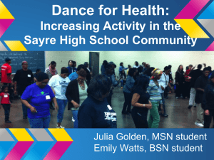 Dance for Health - Netter Center for Community Partnerships