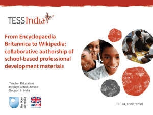 From Encyclopaedia Britannica to Wikipedia: TESS