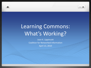 Learning Commons: What*s Working?