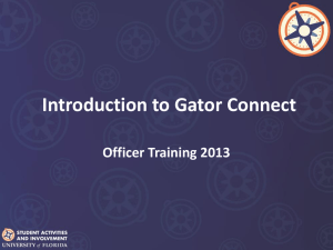 Introduction to Gator Connect - Student Activities and Involvement