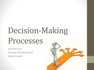 Session Nine - Decision