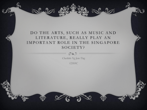 GP Presentation – the Arts