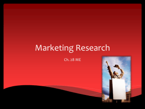 Ch. 28 Marketing Infromation Systems