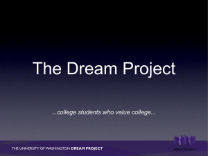 The Dream Project - University of Washington