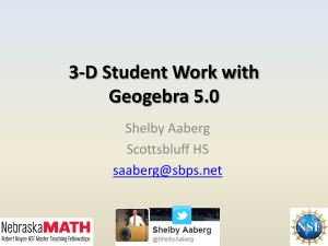 9-29-14 Aaberg Geogebra 3-D